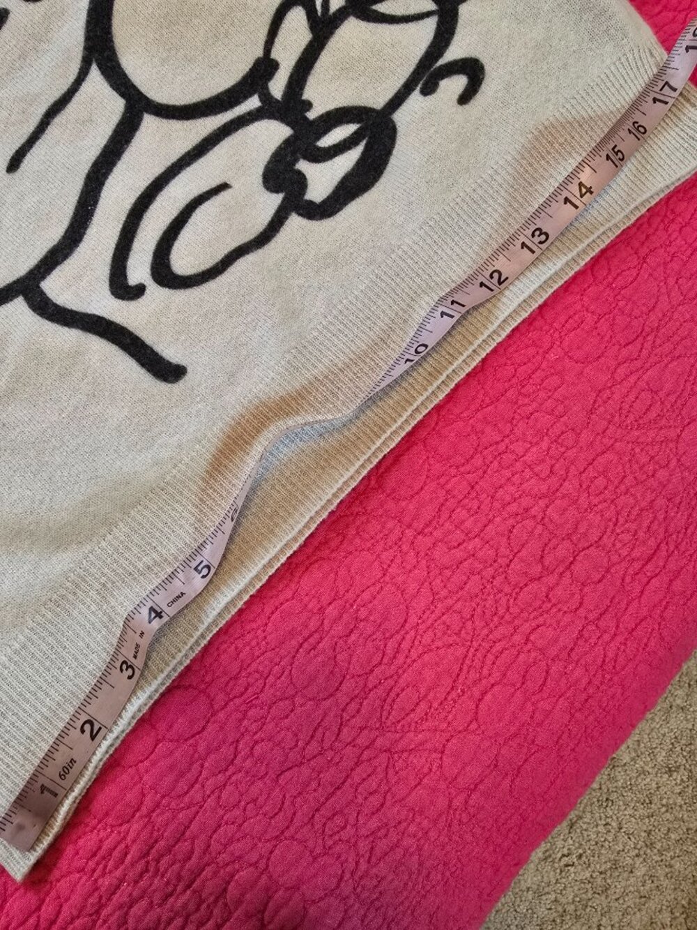 Brodie Fine Cashmere Silver Graphic Crew Neck Sweater Small - Picture 4 of 9